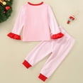thumbnail image 7 of Kogui Toddler Christmas Pajamas Cute Little & Big Girls Pajamas - Comfy Long Sleeves 2PCS PJS Size 6 12 Months (Pink,6-12 Months), 7 of 7