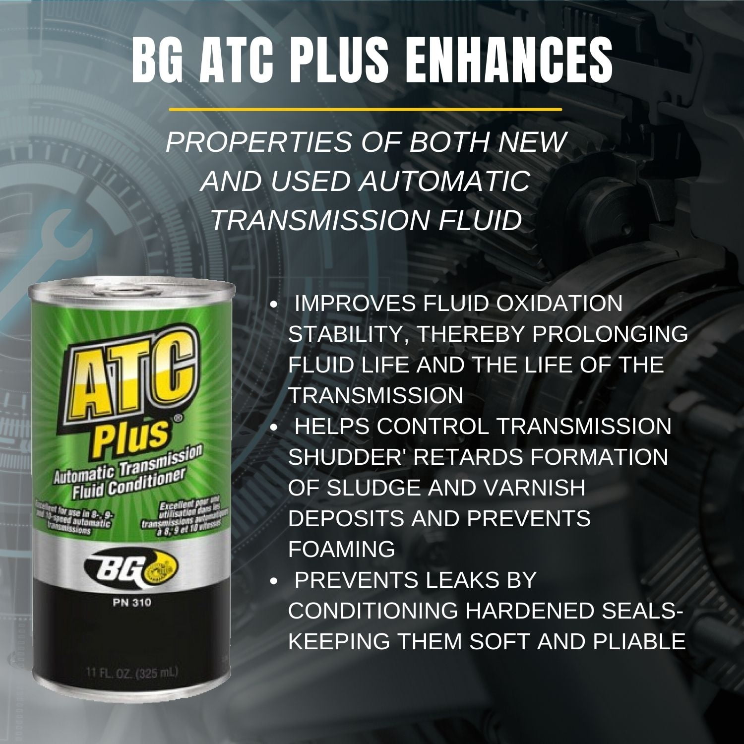 Smilyeez BG ATC PLUS Automatic Transmission Fluids, 11 fl oz (2 pack) with Smilyeez Pocket Screwdriver