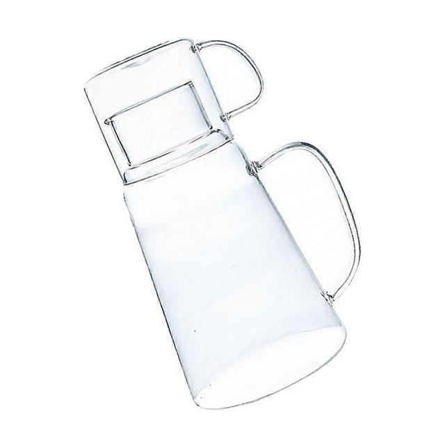 Household Glass Kettle Glass Cold Water Pot for Home 1Set