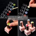 thumbnail image 5 of 120 Pcs Round False Nail Display Tips, Clear Nail Art Color Display Chart Nail Swatch Sticks with Adhesive Sticker for Nail Polish Training Practicing Color Displaying…, 5 of 5