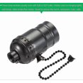 thumbnail image 4 of Black E26/E27 Lamp Sockets with 1/8 IP Thread and Pull Chain Switch, Pack of 2, 4 of 5