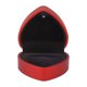 thumbnail image 1 of Estuche de terciopelo para joyas para bodas, compromisos, cumpleaños y aniversarios. Caja romántica para anillos con forma de corazón y luz LED., 1 of 8