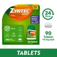 thumbnail image 4 of Zyrtec 24 Hour Allergy Relief Tablets with 10 mg Cetirizine HCl, 90 Count, 4 of 12