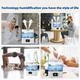 thumbnail image 3 of Mistvibe 6L Ultrasonic Cool Mist Humidifier for Bedroom Large Room, 3‑Level Mist, 360° Rotatable Nozzle, Quiet Humidifier for Home Office Nursery White, 3 of 8