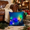 thumbnail image 4 of Christmas LED Light Pillow Dual Mode Glow Plush Printed Sofa Cushion Holiday Gift Home Decoration Festive Throw Pillow Living Room Accent, 4 of 5