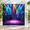 10x10ft, variant on 12x10ft Rainbow Vinyl Photography Backdrop for 1980s Disco Dance Birthday Parties