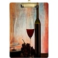 thumbnail image 1 of FMSHPON Glass of Red On Table Clipboard Hardboard Wood Nursing Clip Board and Pull for Standard A4 Letter 13x9 inches, 1 of 7