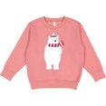 thumbnail image 2 of Inktastic Polar Bear, Cute Bear, Bear with Scarf, Hat Toddler Sweatshirt, 2 of 4