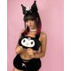 thumbnail image 1 of Txlixc - Pijama Kawaii para Mujer, 2 Piezas, Top Corto con Tirantes de Espagueti para Perro/Conejito + Pantalones Cortos Txlixc Sexy, 1 of 2