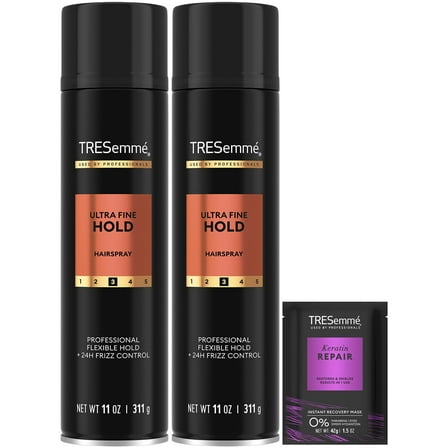 TRESemmé Hairspray, Ultra Fine Hold 2-Pack   Keratin Repair Mask – Moisturizing, Anti-Frizz Hair Products