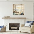 thumbnail image 3 of Stupell Industries Beach Window View Landscape Painting Gallery Wrapped Canvas Art Print Wall Art, 30 x 30, 3 of 8