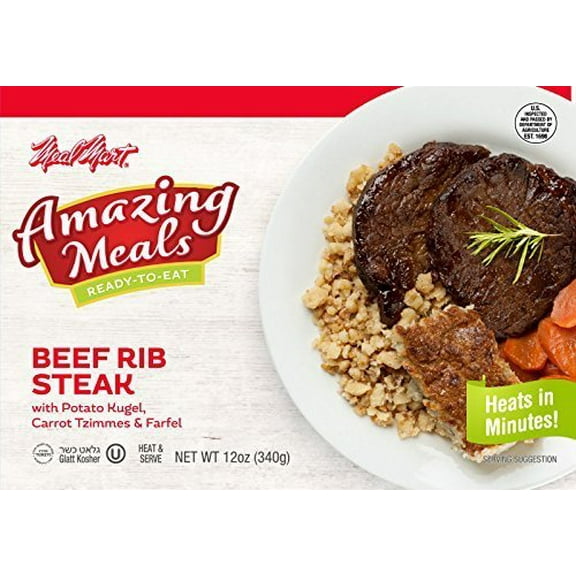 Meal Mart Amazing Meals Beef Rib Steak 12 Oz. Pack Of 3.