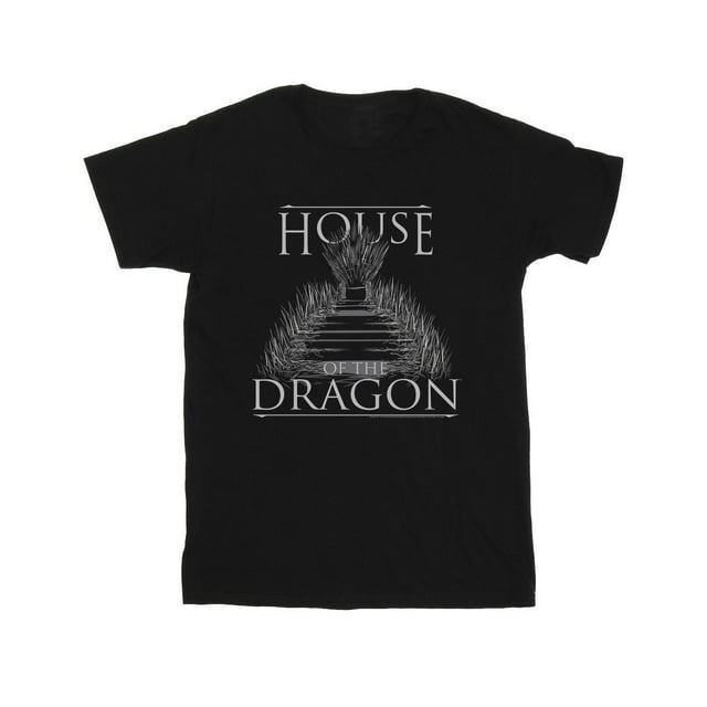 Game Of Thrones: T-Shirt pour Hommes House Of The Dragon Throne Text
