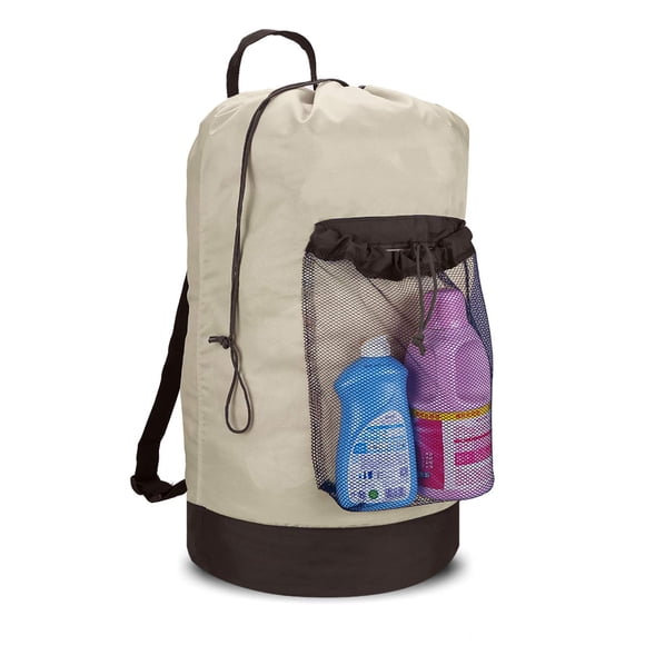 Mochila para lavandería Dalykate 115L con tirantes, color caqui