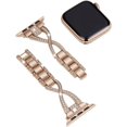 thumbnail image 5 of PINHEN Bands for Apple Watch 42mm 44mm 45mm 49mm Series 9 8 7 6 5 4 3 SE Womens iwatch Band Bling Jewelry Diamond Rhinestone Metal Bracelet, 5 of 5