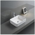 thumbnail image 7 of Ruvati USA RVB1915 19 x 14 in. Rectangular Above Vanity Counter Porcelain Ceramic Bathroom Vessel Sink, White, 7 of 7