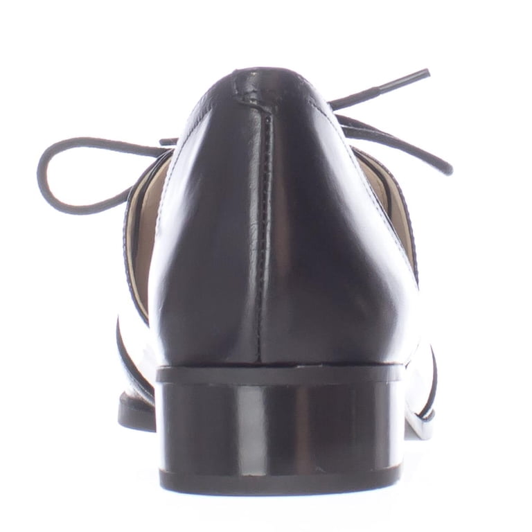 Womens Nine West Nevie Lace Up D'Orsay Oxfords - Black/Black - Walmart.com