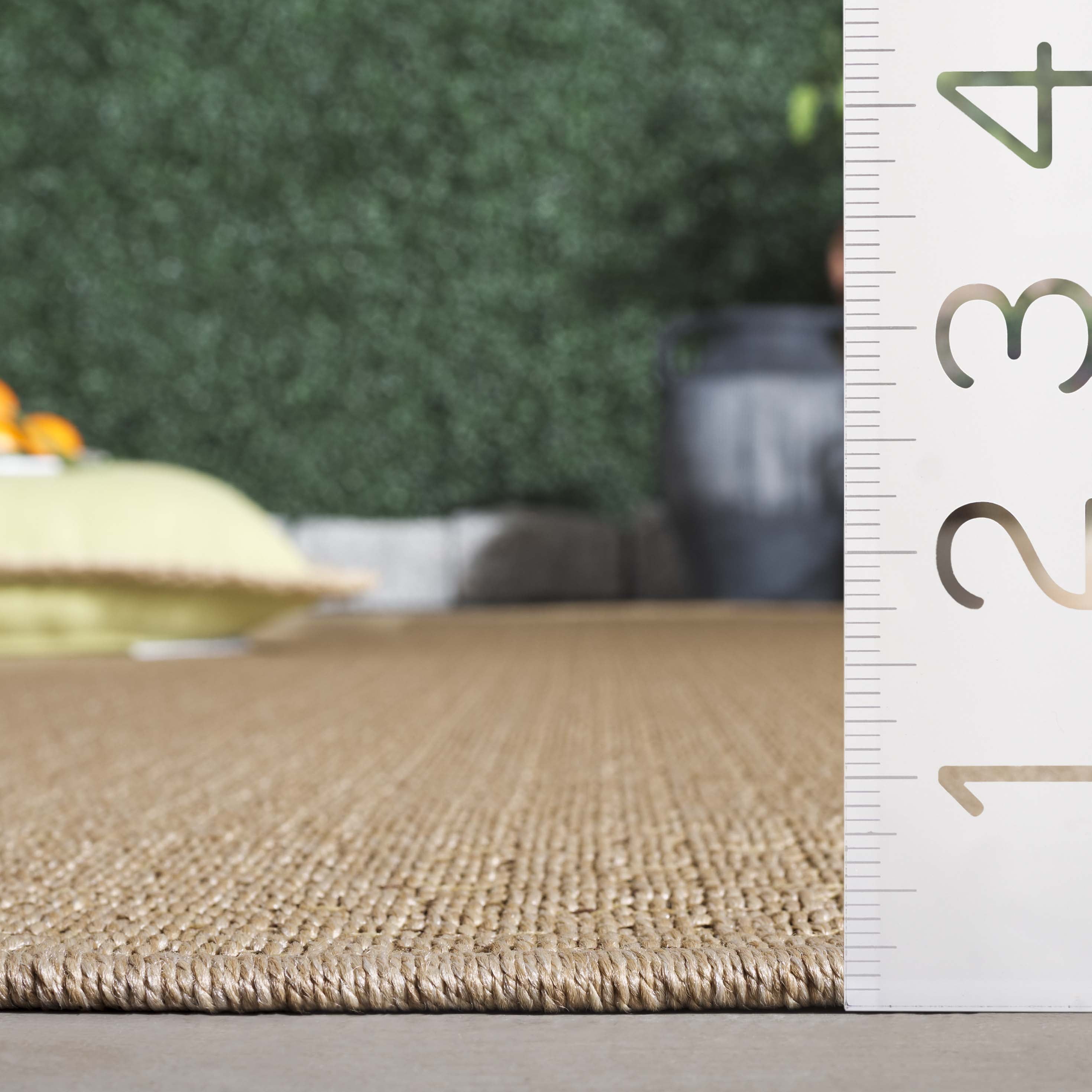 SAFAVIEH Atrium Sisal Bristol Solid Indoor/Outdoor Area Rug, Beige, 9' x 12'