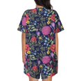thumbnail image 6 of Sigee Floral for Sleepwear Casual Pjs with Pockets Women's Pajamas Sets Shorts 2 Piece Short Sleeve Lounge Sets 4X-Large, 6 of 9