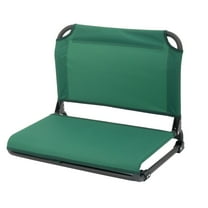 Portable Stadium Seat with Back Support, Foldable Bleacher Chair – Dark Green