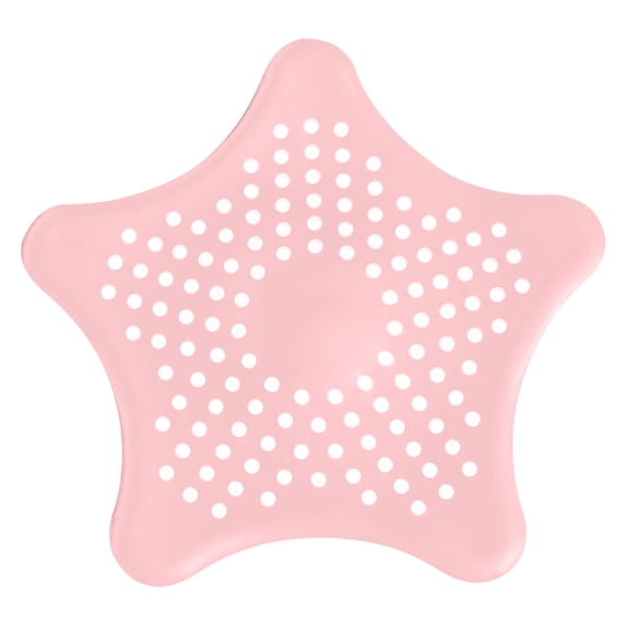 Kitchen Floor Drain Shower Drain Hair Catcher Silicone Hair Plug Hair Catcher With Suction Cup Shower Drain Cover Suitable For Bathroom Tub And Kitchen Easy To Install And Clean Light Pink