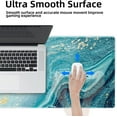 thumbnail image 4 of Large Mouse Pad 31.5''''×12'''', XXL Extended Gaming Mouse Pad Mat with Non-Slip Base Stitched Edge, Waterproof Mousepad for Computer, Office, Keyboard and Laptop (Marble-2, 31.5''''×12''''), 4 of 5