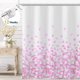 thumbnail image 1 of Dznils Cortina Shower de Tela de Pétalos de Rosa Rosa Cortina de Baño con Estampado Floral y Ganchos, 72 x 72, 1 of 11