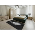 thumbnail image 4 of Ahgly Company Indoor Rectangle Patterned Night Black Area Rugs, 7' x 9', 4 of 6