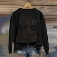 thumbnail image 2 of Puliio Women's Hoodless Sweatshirts Halloween Witch Themed Letter Printed Crew Neck Long Sleeve Lightweight Pullover Jacket Loose Leisure Thin Tunic Tops No Hood Sweatshirt For Women, 2 of 3