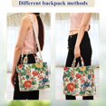thumbnail image 4 of FORMRS Womens Corduroy Tote Bag Crossbody Shoulder Handbag with Pocket, Colorful Flowers Pattern, 4 of 7