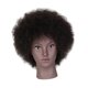 thumbnail image 5 of Cabeza de Maniquí Africana Jinwen con Tejido de Peluca para Práctica de Peluquería, 5 of 8