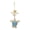 Blue, variant on 3D Sea Turtle Hanging Wall Ornament, Robust Coastal Nautical Theme Decor, Sturdy Resilient Room Hanging Accent with Rustic Rope for Nursery & Bathroom, 13.4"