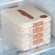 thumbnail image 5 of Yuarrent Fondo blanco con textura ondulada, refrigerante, fondo antiadherente, bollos y fideos congelados, más ahorro de espacio Organizadores de utensilios de cocina bicapa, 5 of 6