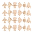 thumbnail image 1 of Miangastore 24pcs Wooden Cutouts Beige Astronaut Decor For Classroom Projects Painting Activities, 1 of 8