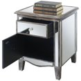 thumbnail image 3 of Pemberly Row Table de Fin Miroir en Finition Bois Gris, 3 of 3