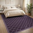 thumbnail image 3 of ODIKA 8'x10' Washable Area Rug Non-Slip Chair-Friendly Mat Minimalist Lattice Border Contemporary Repeating Motif for Dining Room, Large Office, Lounge, 3 of 7