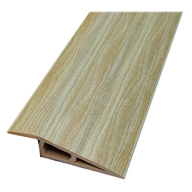 Visland 1/1.5CMx100CM PVC Threshold Ramp Self-Adhesive Floor Transition Strip Non-slip Doorways Carpet Tile Overlap Edge Reducer