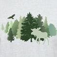 thumbnail image 3 of CafePress - Moose In The Forest T Shirt - Men's Classic Graphic T-Shirt, 3 of 4
