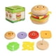 thumbnail image 2 of Juego de comida de madera con forma de hamburguesa y sándwich | Juguetes de cocina para niños con 6 piezas desmontables | Regalo educativo de cumpleaños para niños y niñas a partir de 4 años, 2 of 6