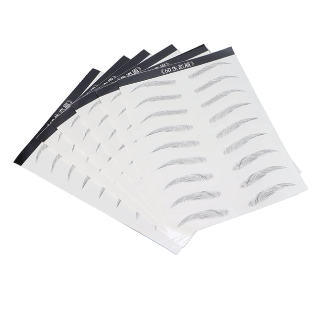 Pegatinas Para Cejas, Ceja Temporal Reutilizable Completa A Prueba De Manchas 6D Para Niñas Para Dar Forma Al Cuidado De Las Cejas ANGGREK 4#