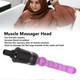 thumbnail image 3 of Deep Tissue Massager Head Replaceable Silicone Head Attachment for Muscle Massager 0.47 to 0.51in Purple, 3 of 4