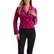 thumbnail image 1 of BLAZER METÁLICO DE VELVET CON ESTRELLAS PARA MUJERES, IMPRESO, DE UNA SOLA BOTÓN, CROP, OFICINA, TAMAÑO XL, ROJO ROSA-ESTRELLA, 1 of 6