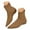 Brown, variant on Pointed Toe Ankle Boots for Women Suede Height Increase Insoles Short Booties Elastic Pull on Gogo Boots