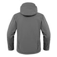 thumbnail image 3 of DPTALR George Men's Jacket 7 Pockets Performance Fleece Lined Water Resistant Soft Shell Winter Coats,Gray,Big and Tall Men XXL, 3 of 4