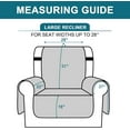 thumbnail image 5 of 100% Waterproof Recliner Chair Cover Sofa Slipcover with Pocket Reclining Chair Cover,Green 28", 5 of 6