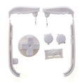 thumbnail image 1 of For Gameboy Advance GBA Console Replacement Multi-Color Buttons Keypads L R A B D Pads Power ON OFF Buttons WHITE, 1 of 6