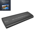 thumbnail image 1 of 【TNP06】Carcasa disco duro M.2 USB3.1Type-C compatible con carcasa disco duro externo metal protocolo dual NGFF/MVMe (AC negro), 1 of 9