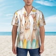 thumbnail image 2 of Sikiie Happy Easter Print Men's Hawaiian Shirt, Summer Beach Button Pocket Short Sleeve T-Shirt,3X-Large, 2 of 7