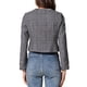thumbnail image 3 of CHAQUETA DE TWEED PARA MUJER CON CUELLO REDONDO Y CIERRE DE BOTONES DE LARGA MANGA XL NEGRO GRIS, 3 of 6