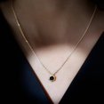 thumbnail image 5 of Rosec Jewels Black Opal Solitaire Pendant Necklace for Women (0.8 Ct, AAA Grade) - October Birthstone Necklace - Ready to Gift, 10K Yellow Gold, 5 of 9